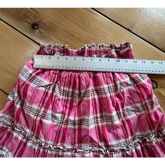 J Crew Re-Imagined womens Plaid Tiered/Ruffle Skirt Cotton Elastic Waist - Picture 4 of 6